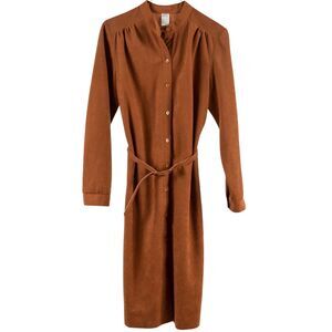 Vintage 70s brown dress size 14/S